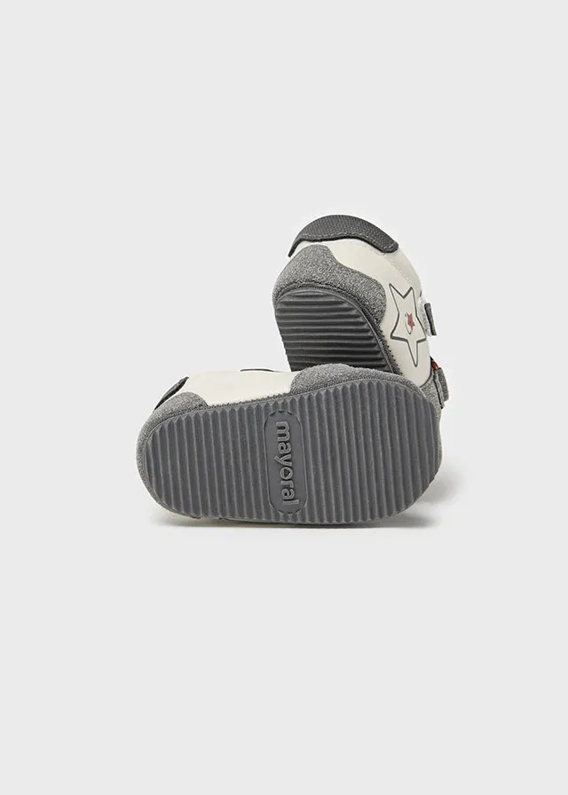 Gray Smiling Star Sneakers