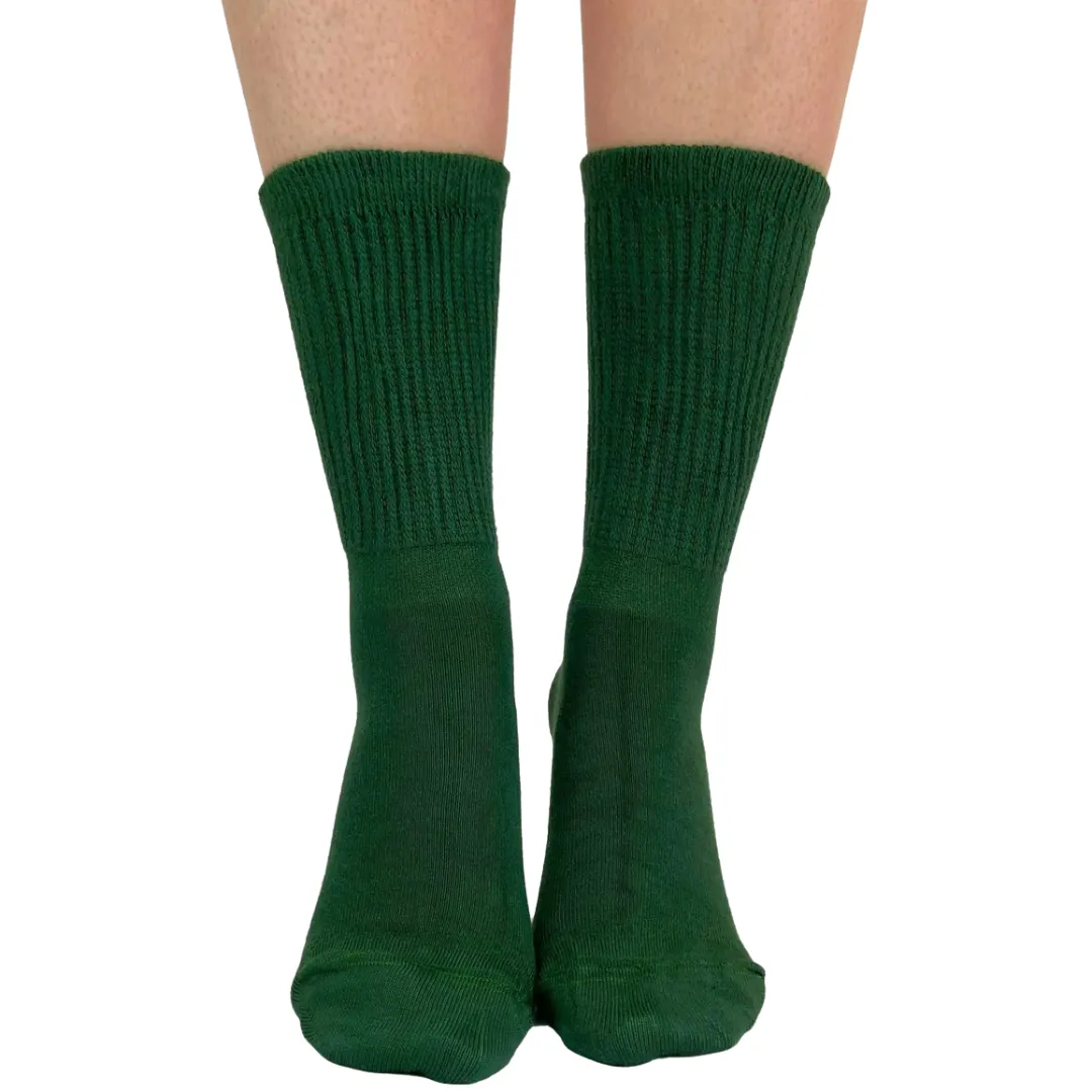 Green Extra Wide Bamboo Super Soft Socks