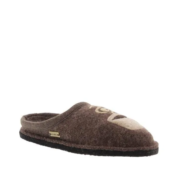 Haflinger Women's Flair Coffee Slippers- Earth