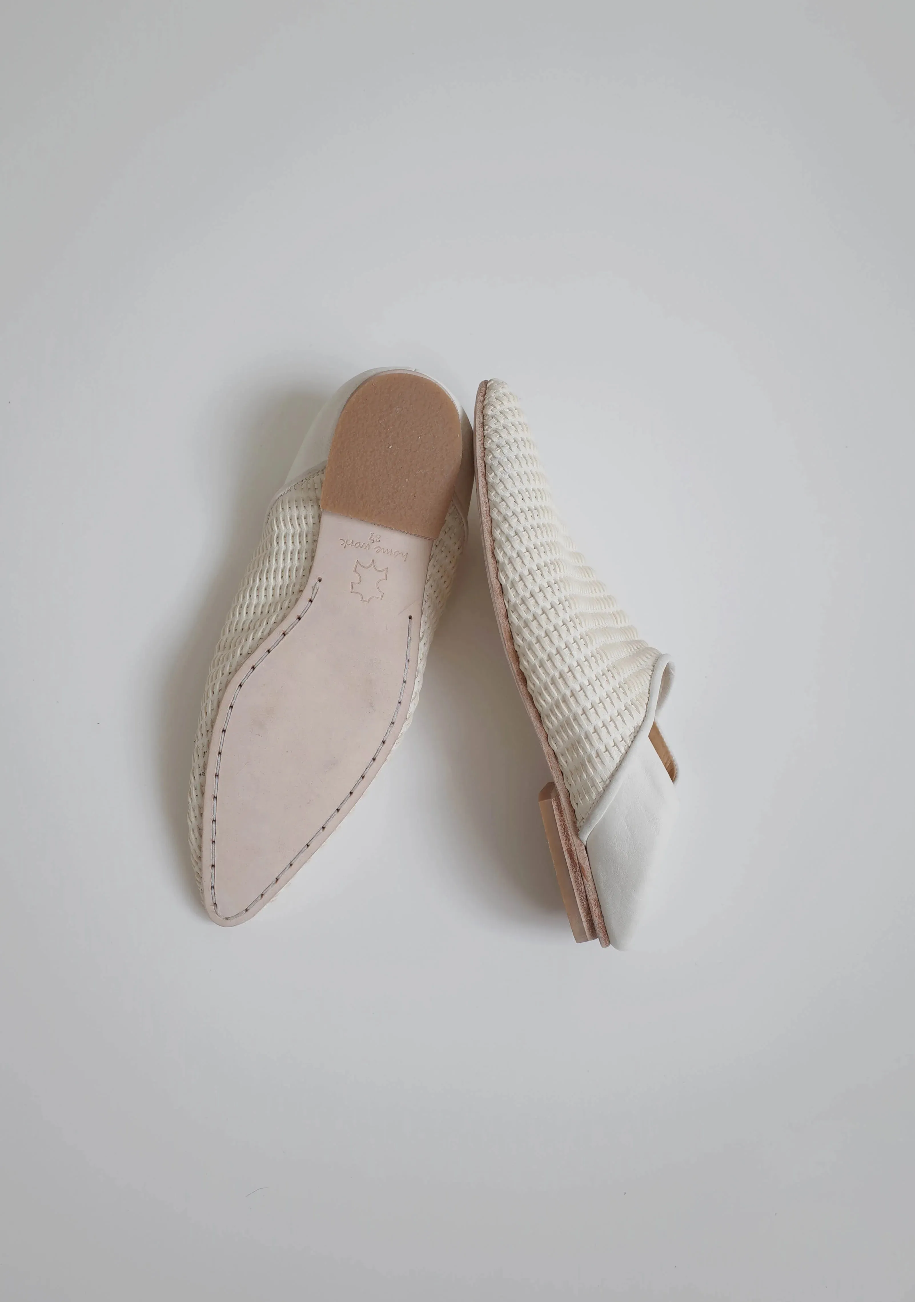 Hand-Woven Pointed Toe Flats