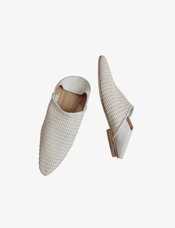 Hand-Woven Pointed Toe Flats