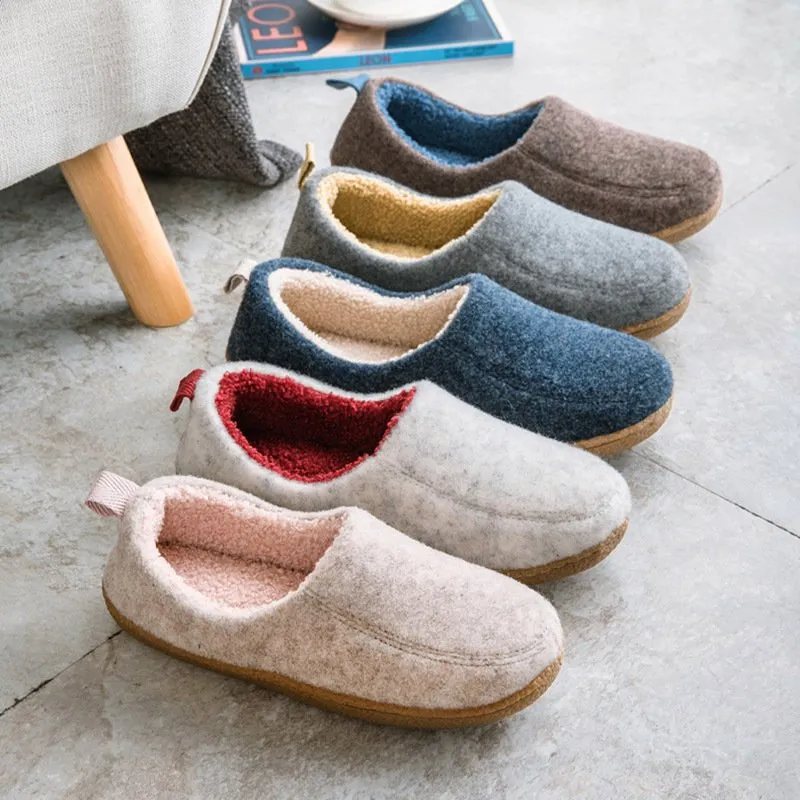 Indoor Non-slip Comfortable Warm Plush Slippers