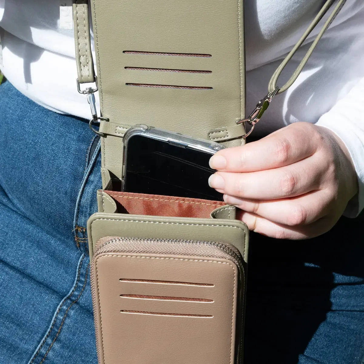 Jane Austen Faux Leather Phone Purse