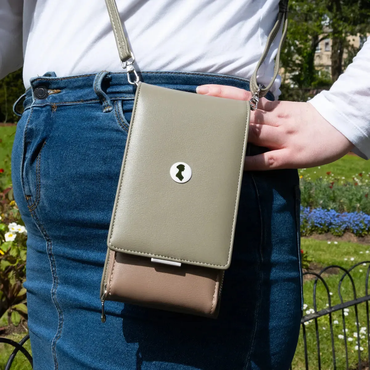 Jane Austen Faux Leather Phone Purse