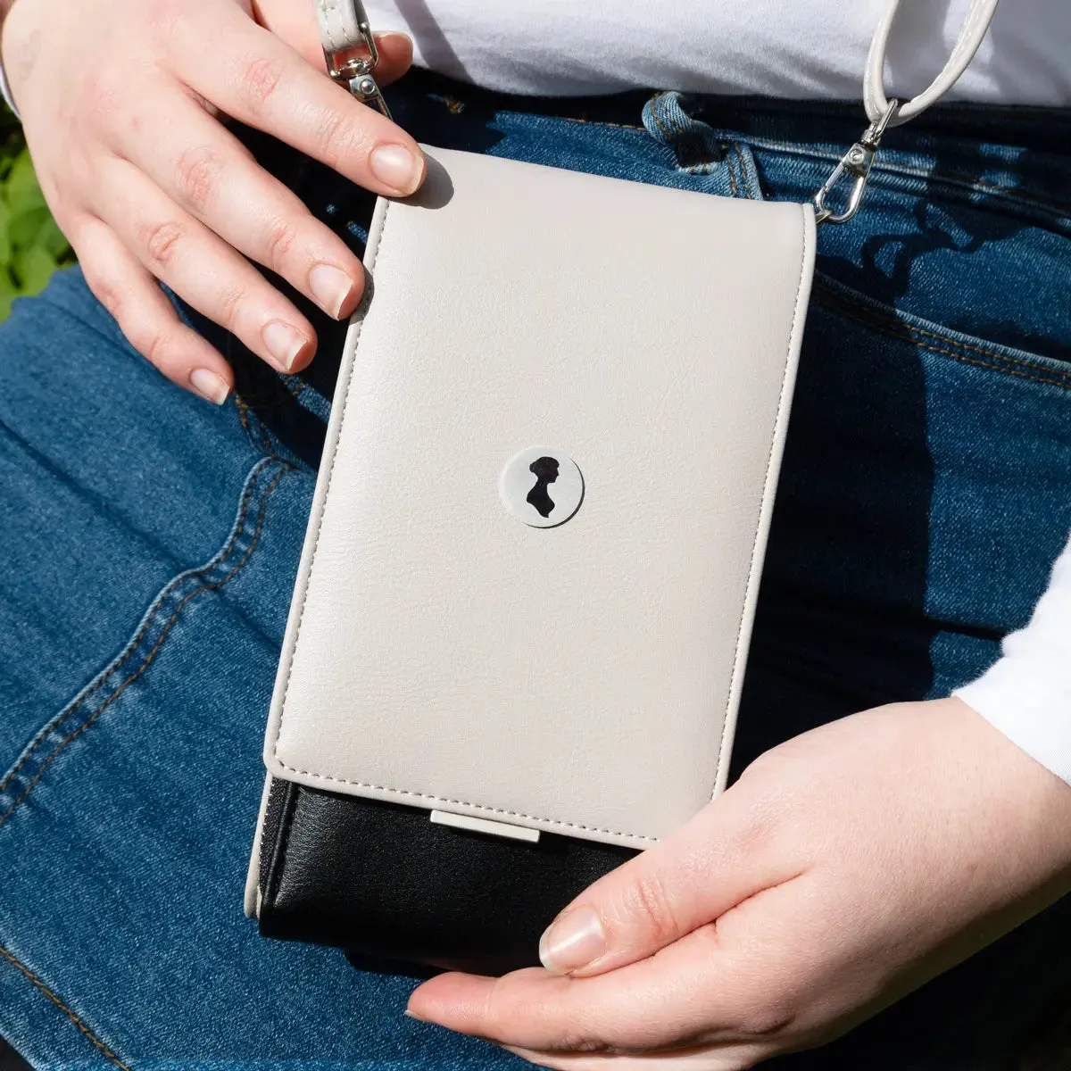 Jane Austen Faux Leather Phone Purse