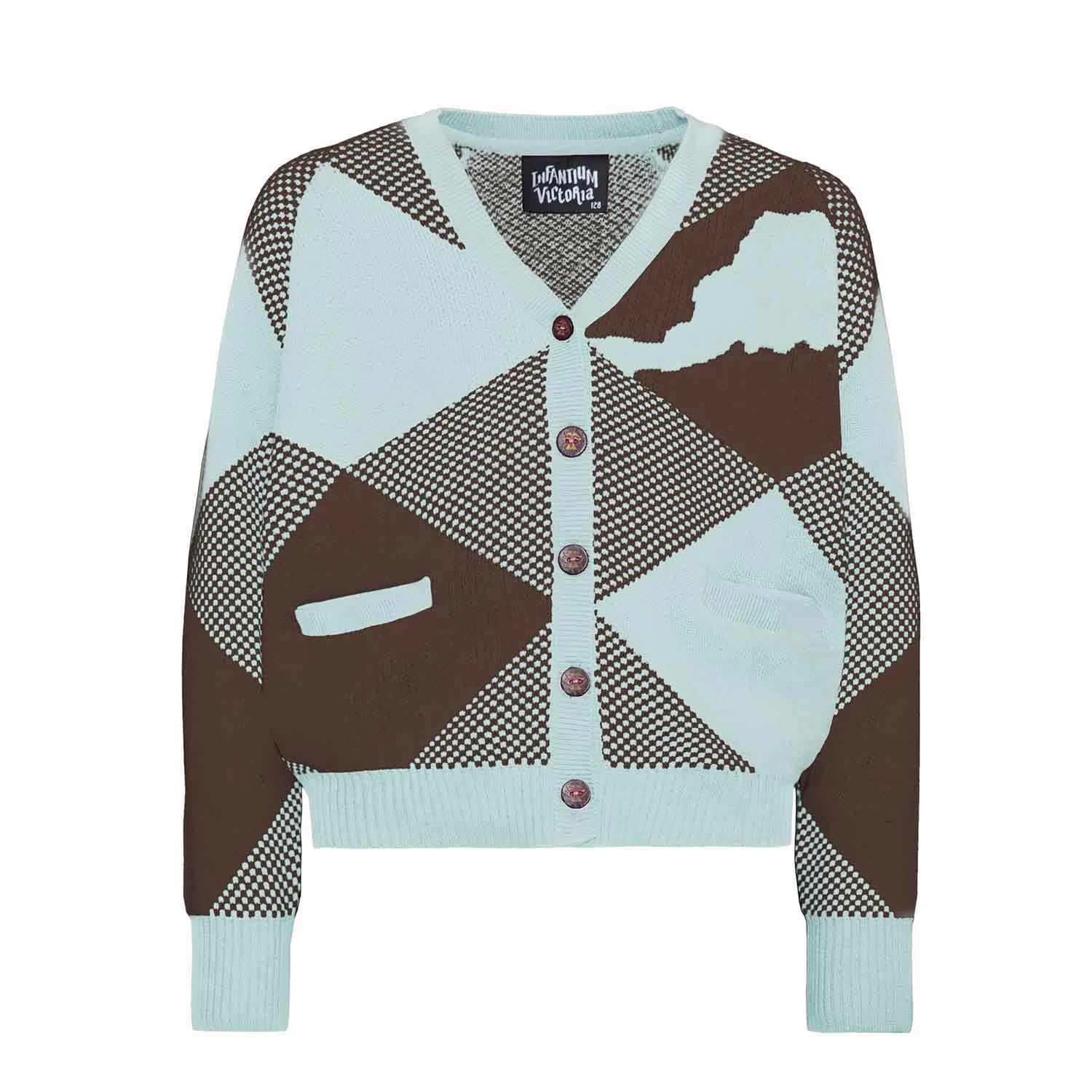 Kindervest in Choco en Mint