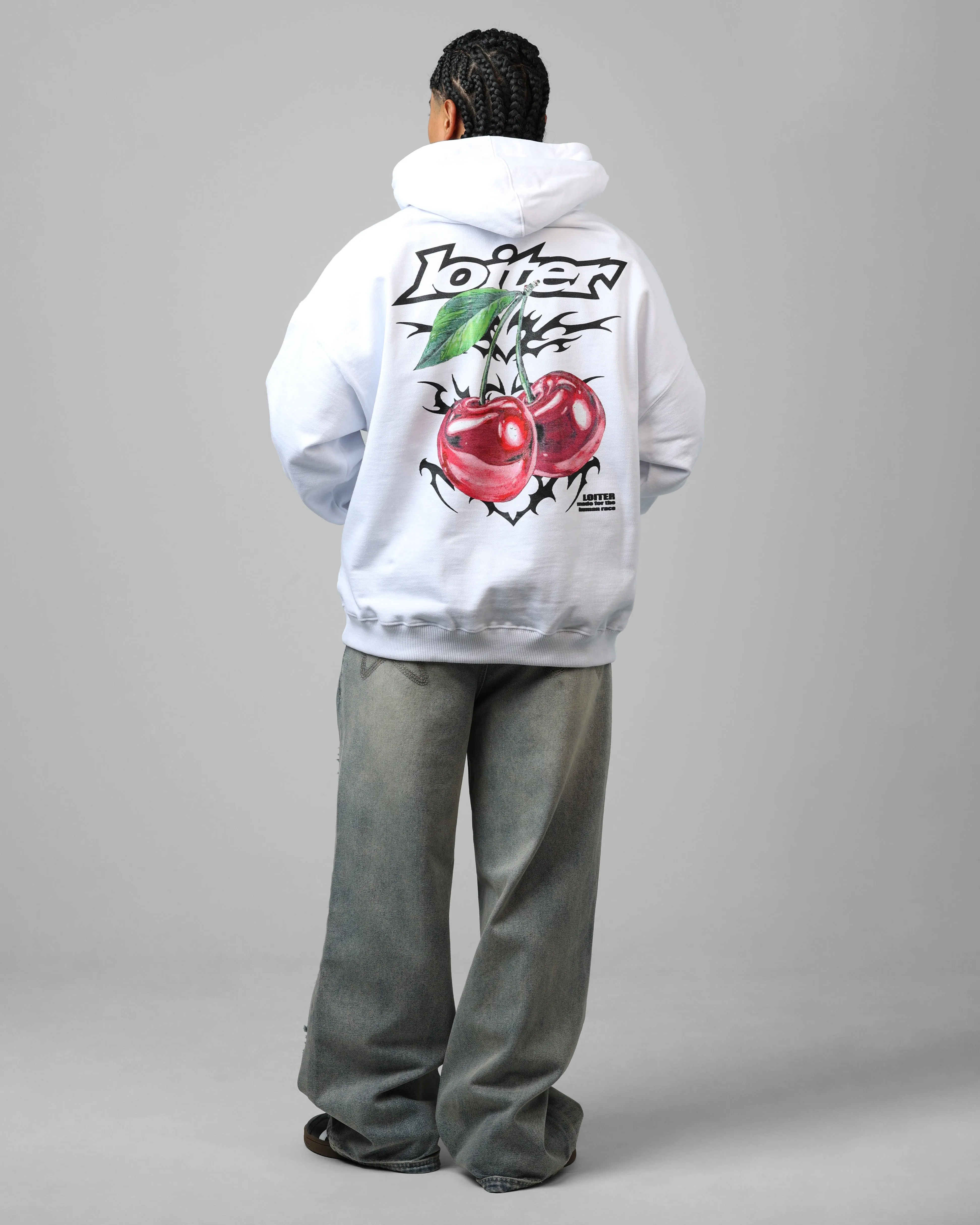 Loiter Cherry Pick Hoodie White