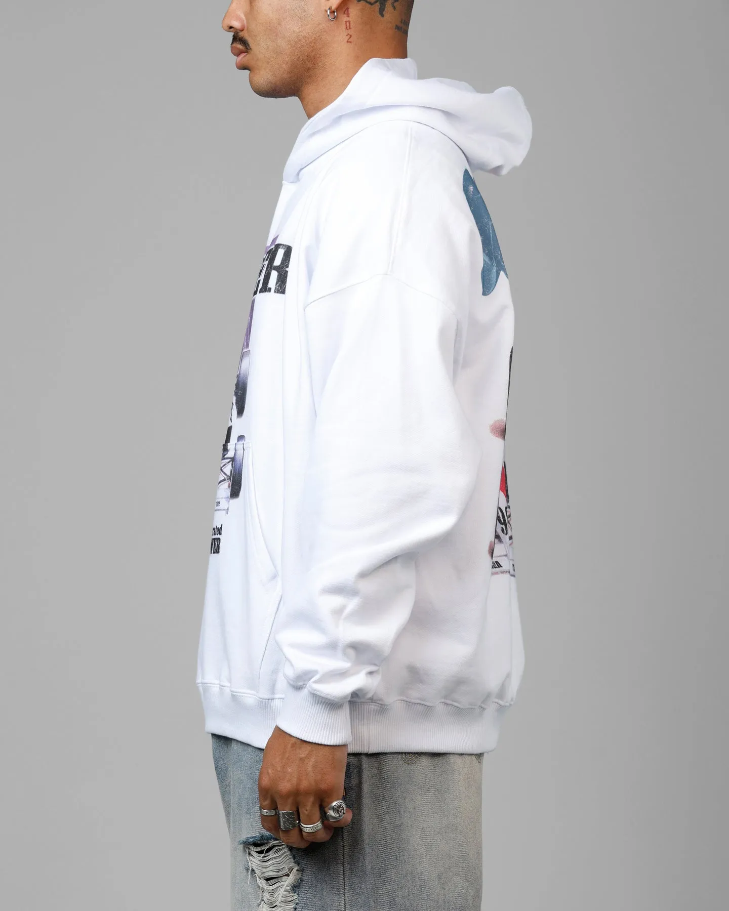 Loiter Horse Power Hoodie White