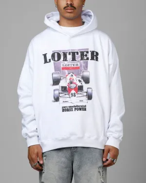 Loiter Horse Power Hoodie White
