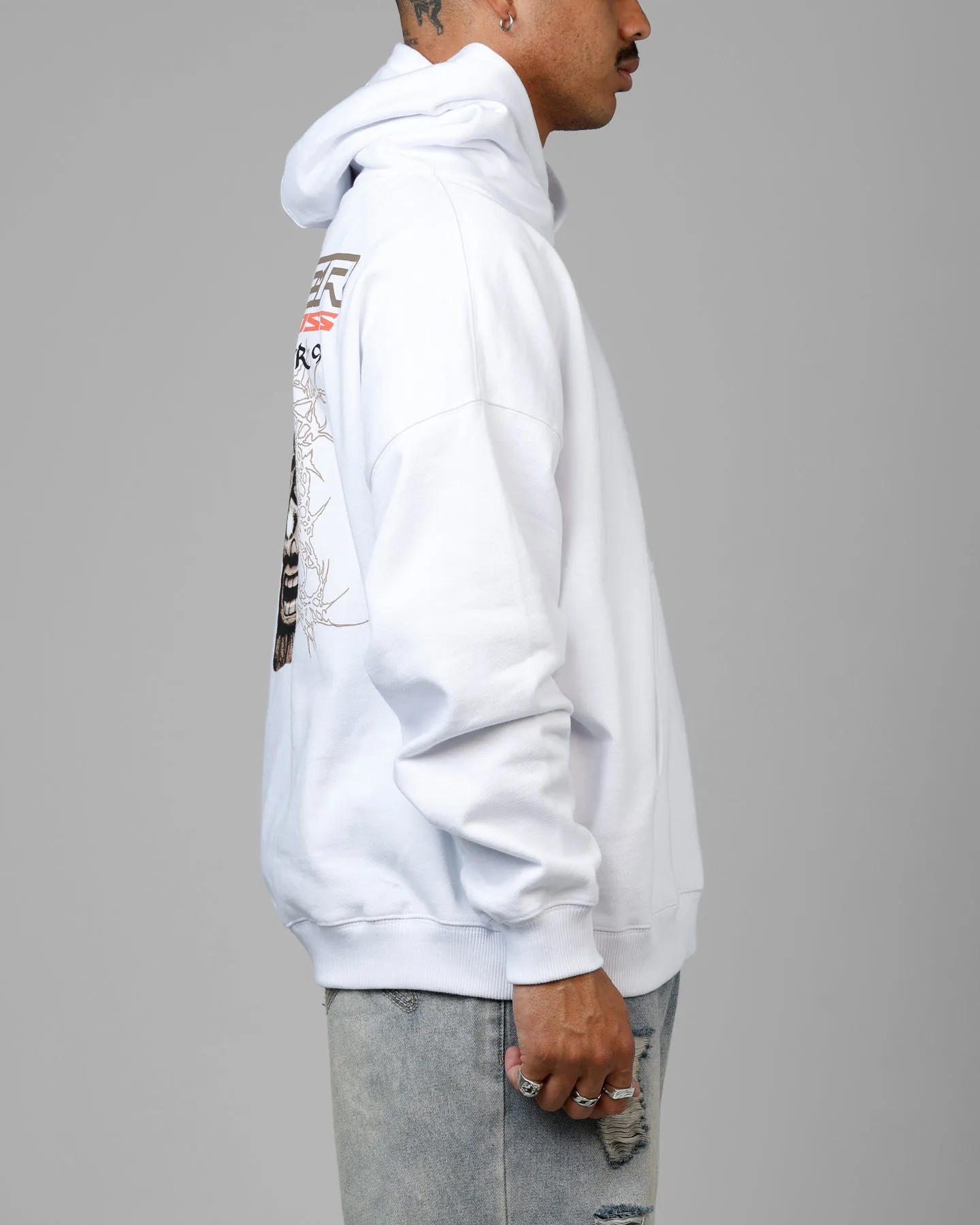 Loiter Summer Motocross Premium Hoodie White