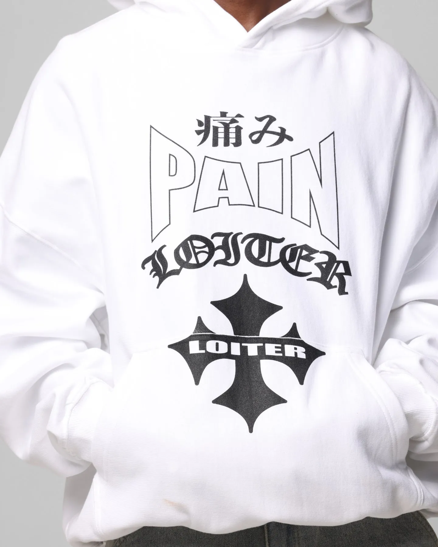 Loiter Ultimate Pain Hoodie White