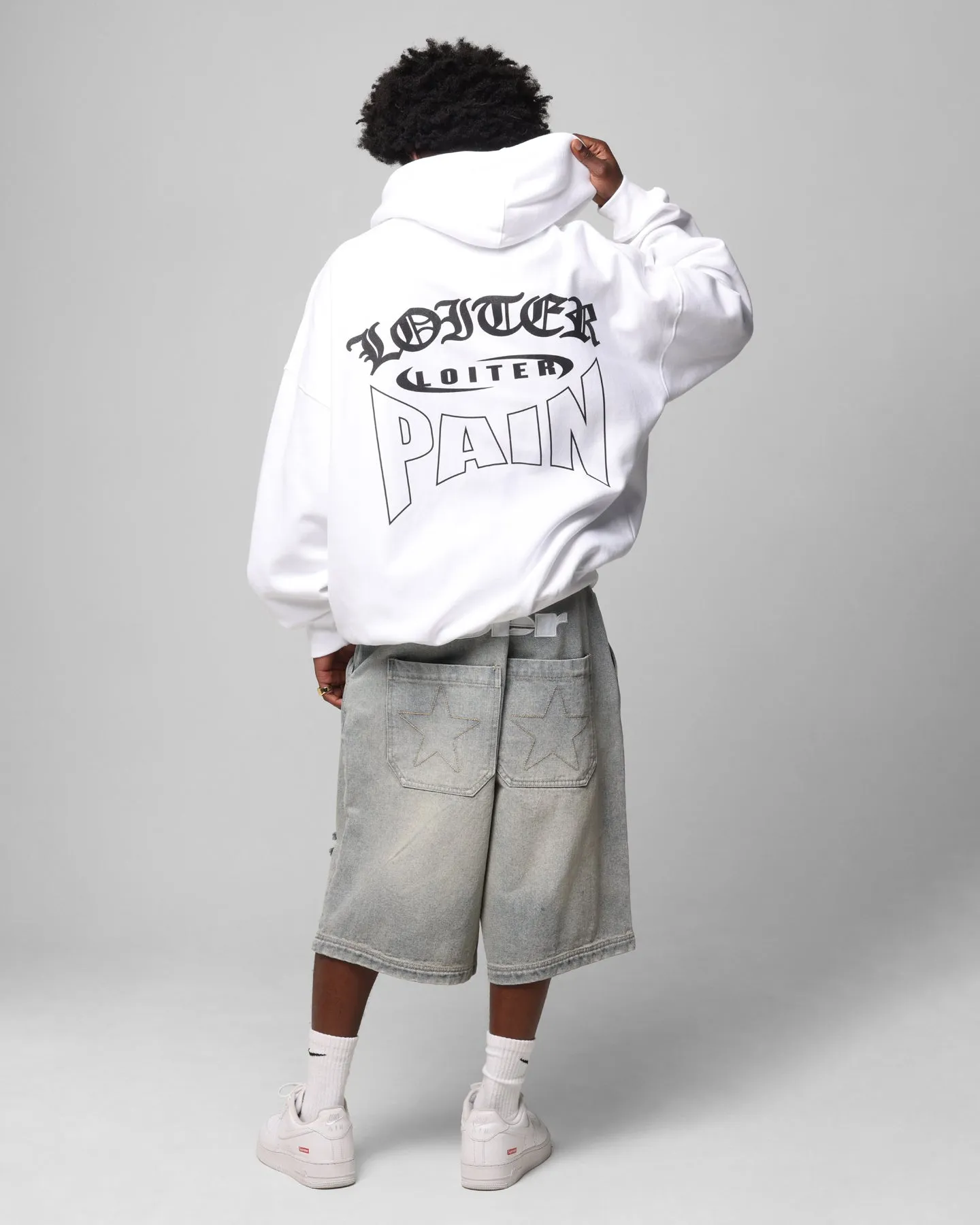 Loiter Ultimate Pain Hoodie White