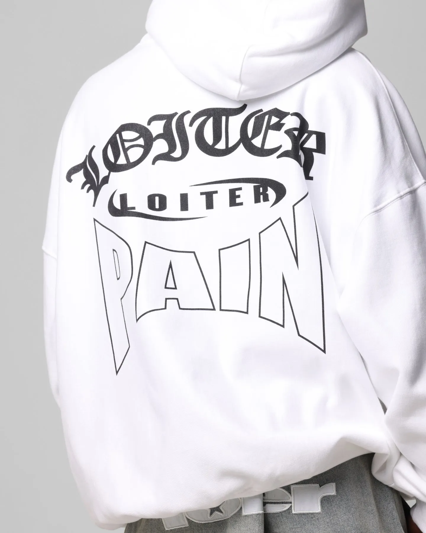 Loiter Ultimate Pain Hoodie White