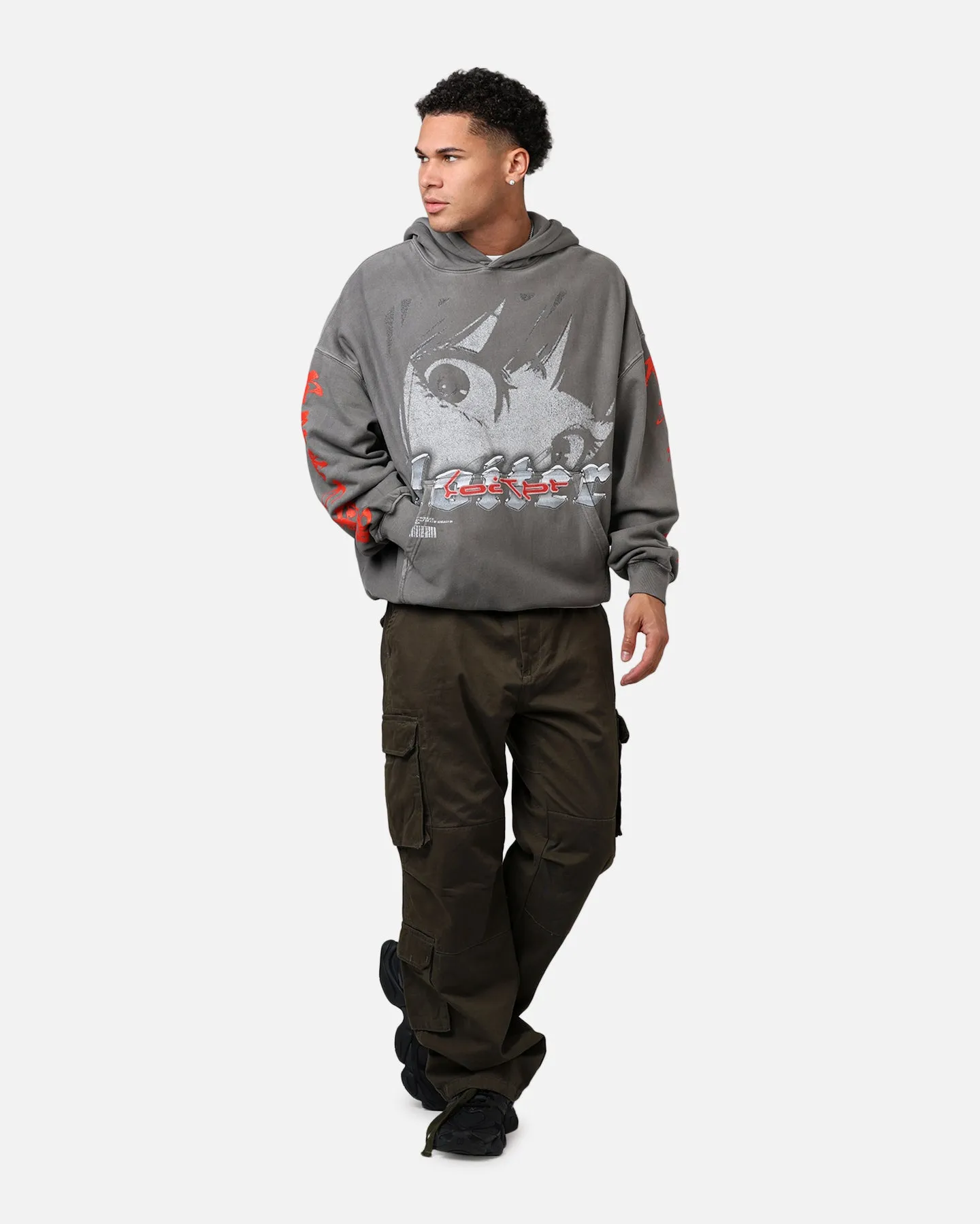 Loiter Ultimate Vengeance Vintage Hoodie Charcoal