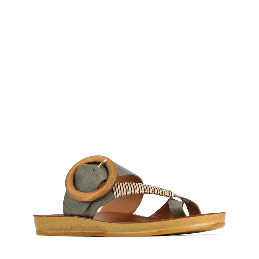 Los Cabos Dama Slide Khaki