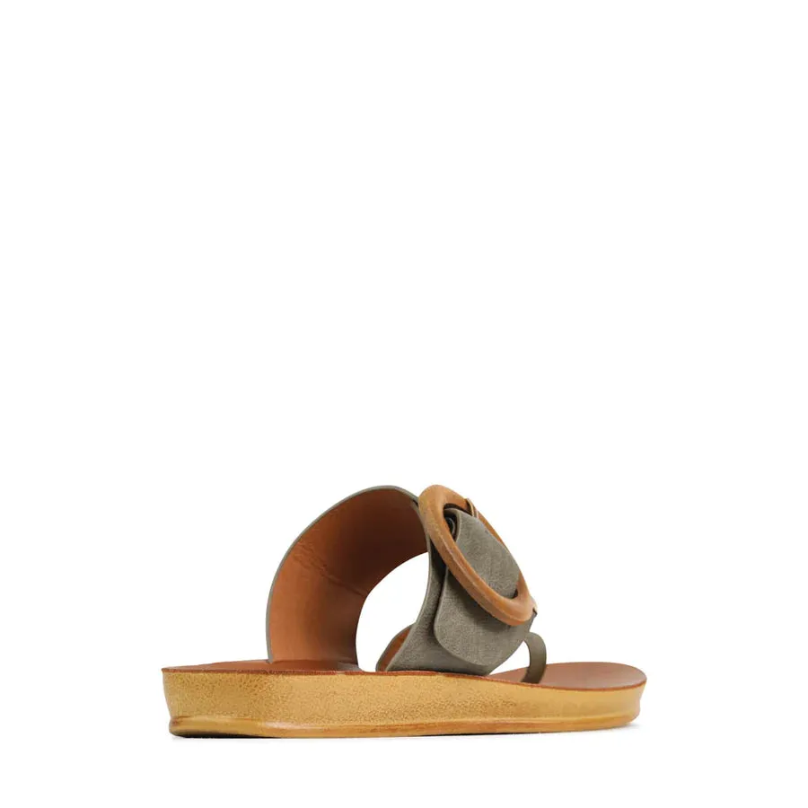 Los Cabos Dama Slide Khaki