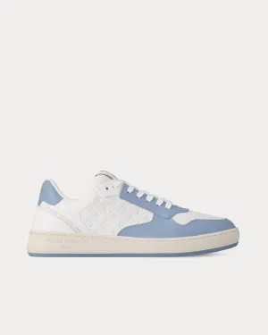 LV Stadium White / Blue Low Top Sneakers