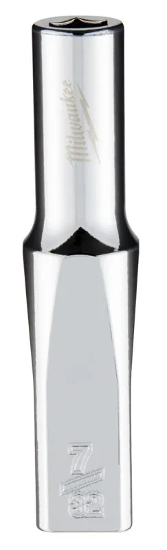Milwaukee 45-34-9013 Socket, 7/32 in Socket, 1/4 in Drive, 6-Point, Chrome Vanadium Steel, Chrome :CD: QUANTITY: 1