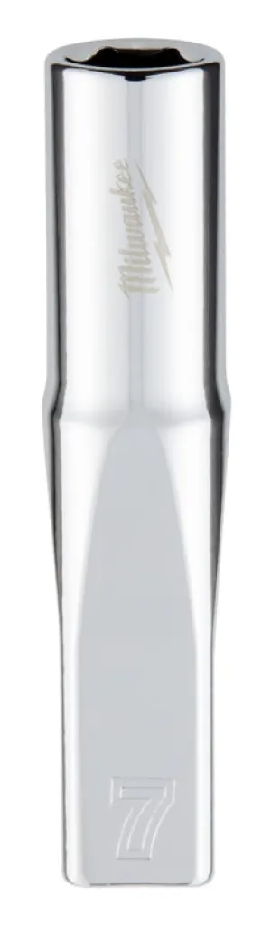 Milwaukee 45-34-9045 Socket, 7 mm Socket, 1/4 in Drive, 6-Point, Chrome Vanadium Steel, Chrome :CD: QUANTITY: 1