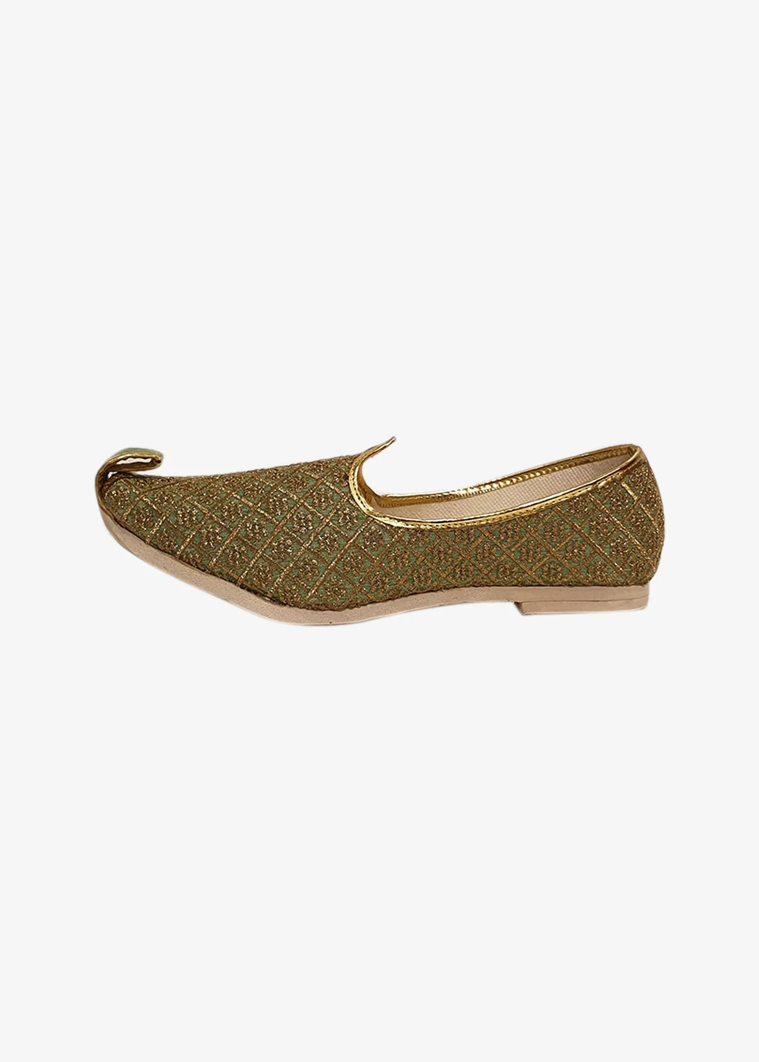 Mint Green Raw Silk Mens Mojdi