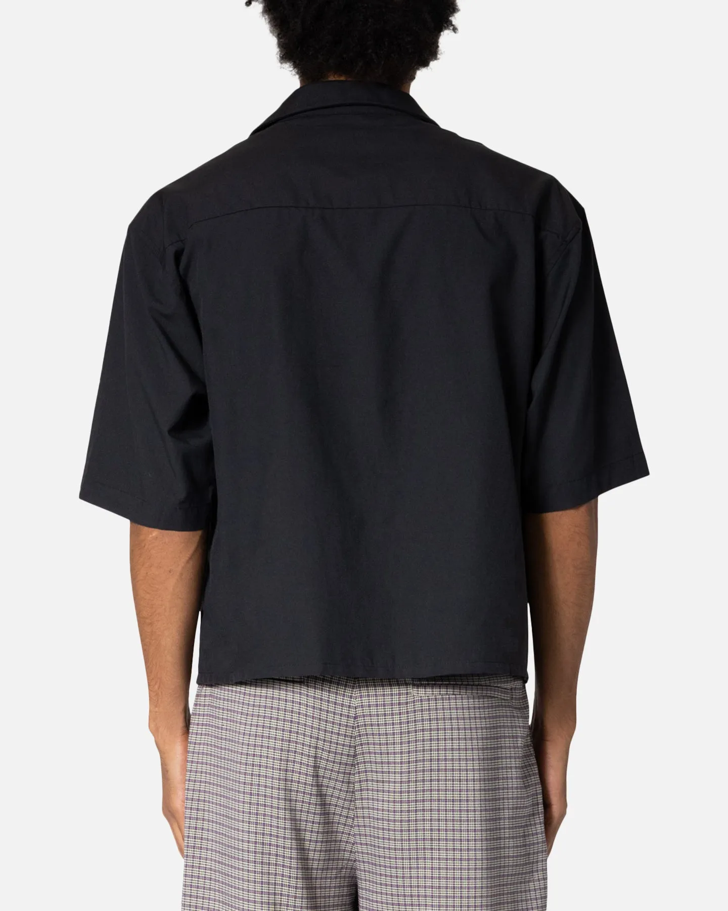 MNML Cropped Short Sleeve Shirt Black