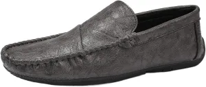 New Men's Loafers Moccasins Shoes Solid Colors Simple Vegan Leather Flat Heel Anti-Slip Flexible Fashion Slip-ons