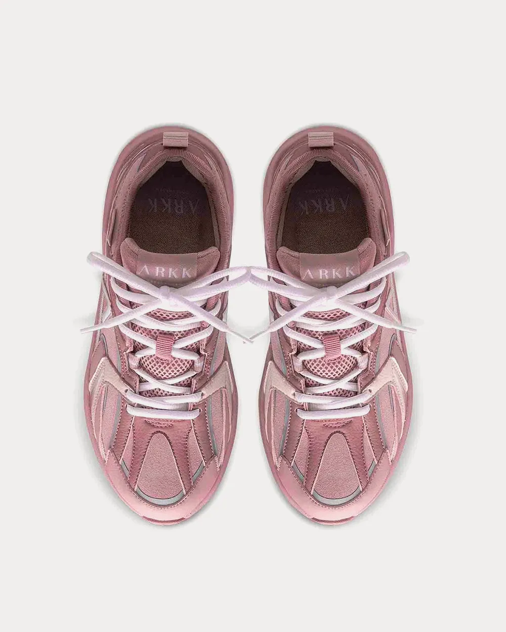 Oserra Suede HL S-SP Cameo Brown Soft Pink Low Top Sneakers