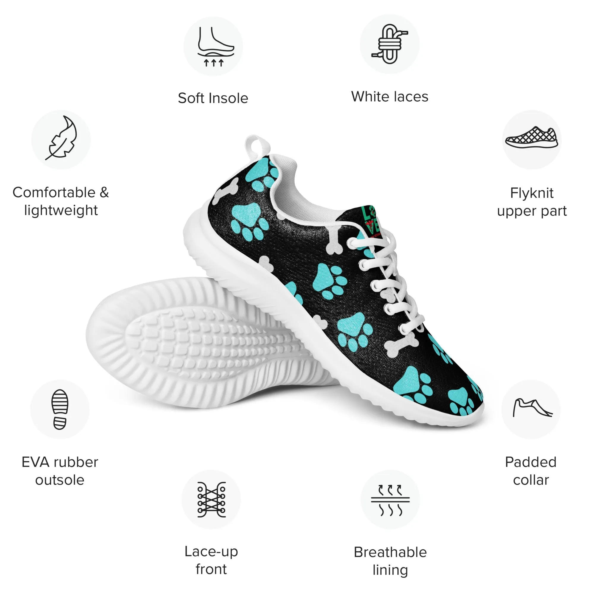 Paws and bones Women's athletic shoes
