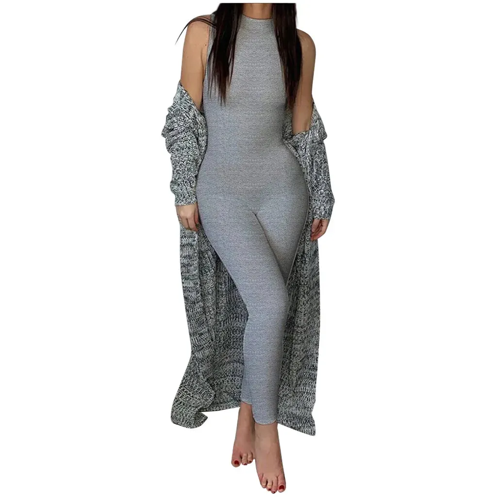 Pencil Fit Sporty Jumpsuit