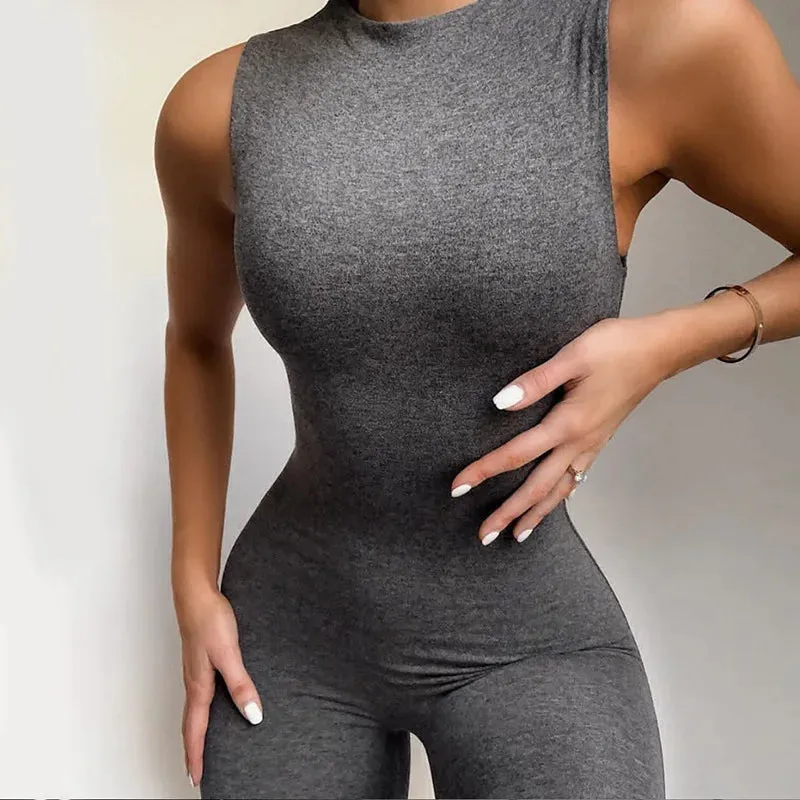 Pencil Fit Sporty Jumpsuit