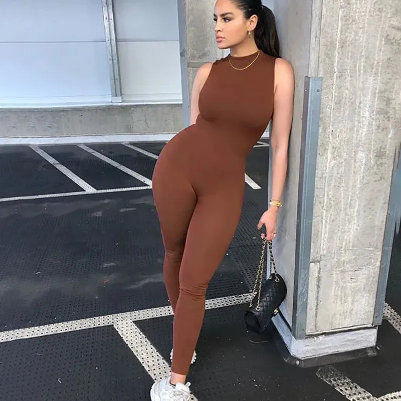 Pencil Fit Sporty Jumpsuit