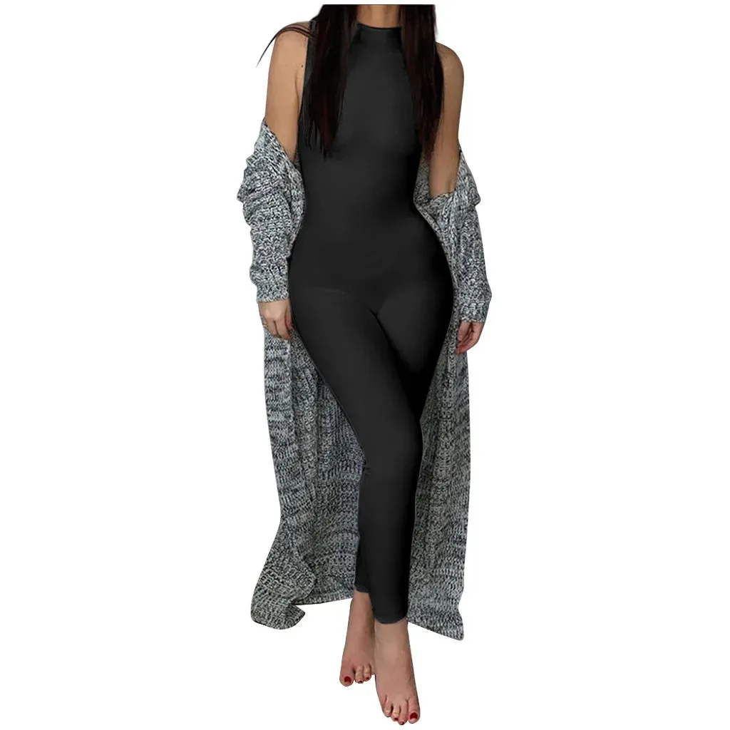 Pencil Fit Sporty Jumpsuit
