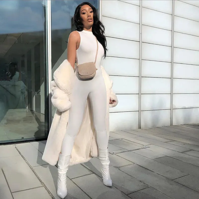Pencil Fit Sporty Jumpsuit