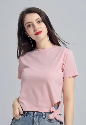 Pink Side Knot Top