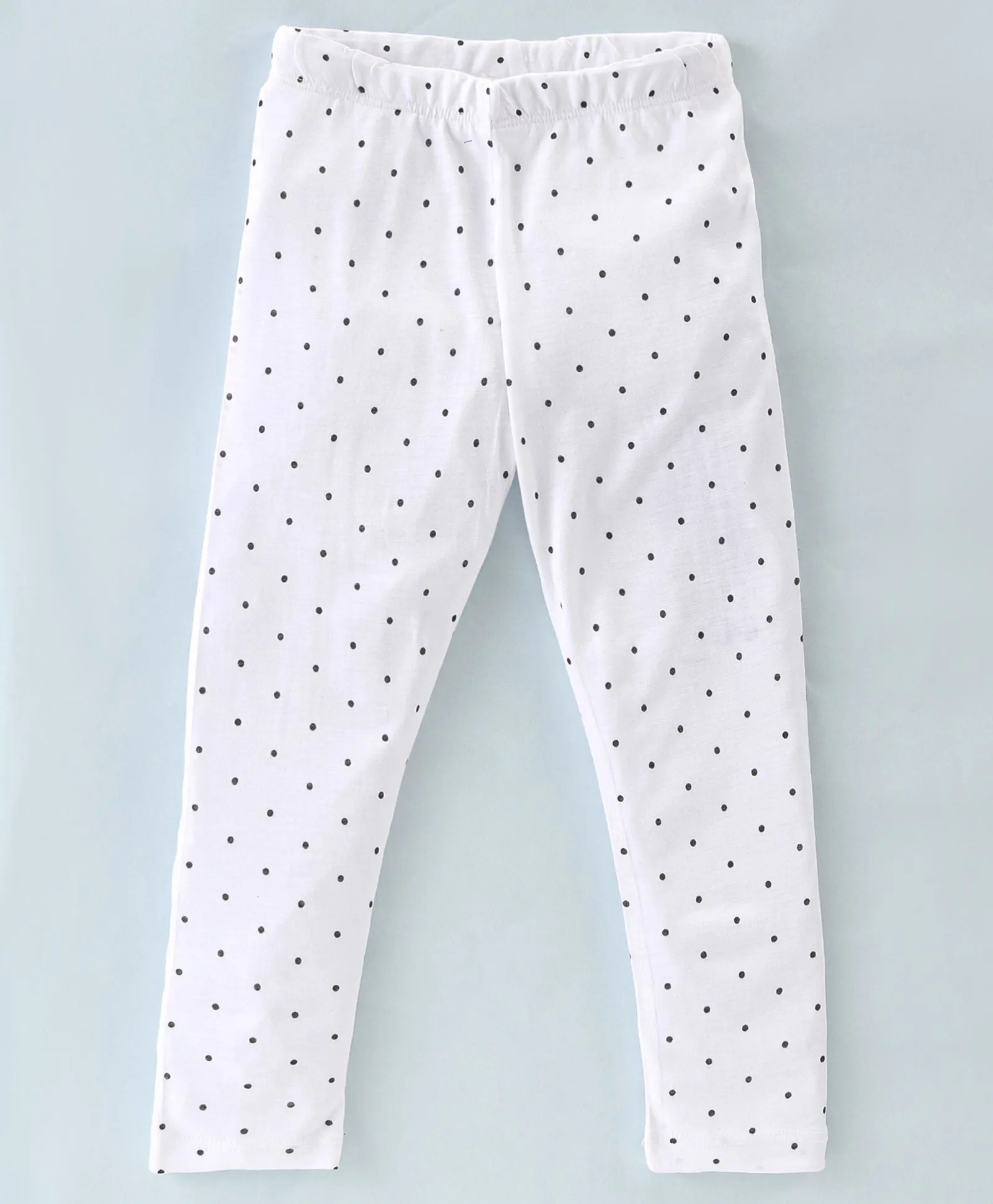 Polka Front Frilled Top Leggings Set