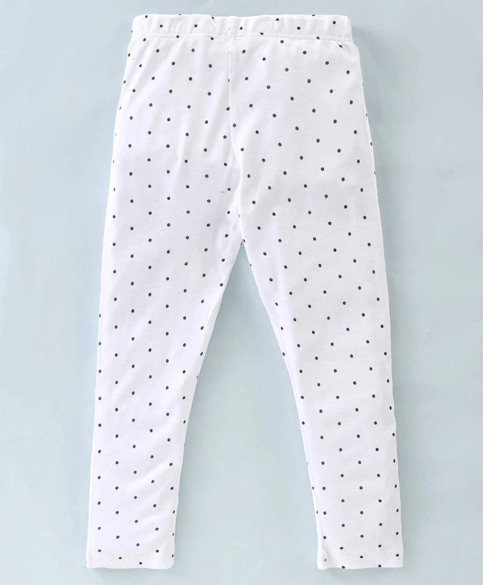 Polka Front Frilled Top Leggings Set