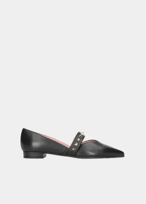 Pretty Ballerina Dressy Black Pointy Toe Flats
