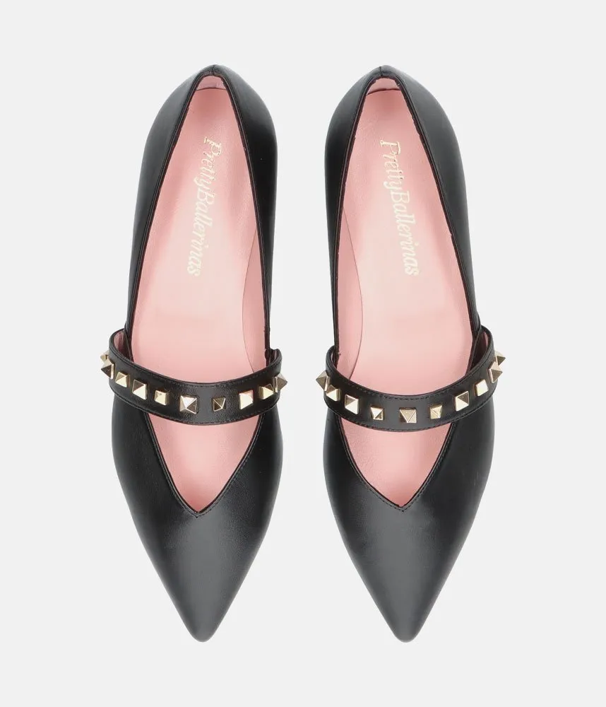 Pretty Ballerina Dressy Black Pointy Toe Flats