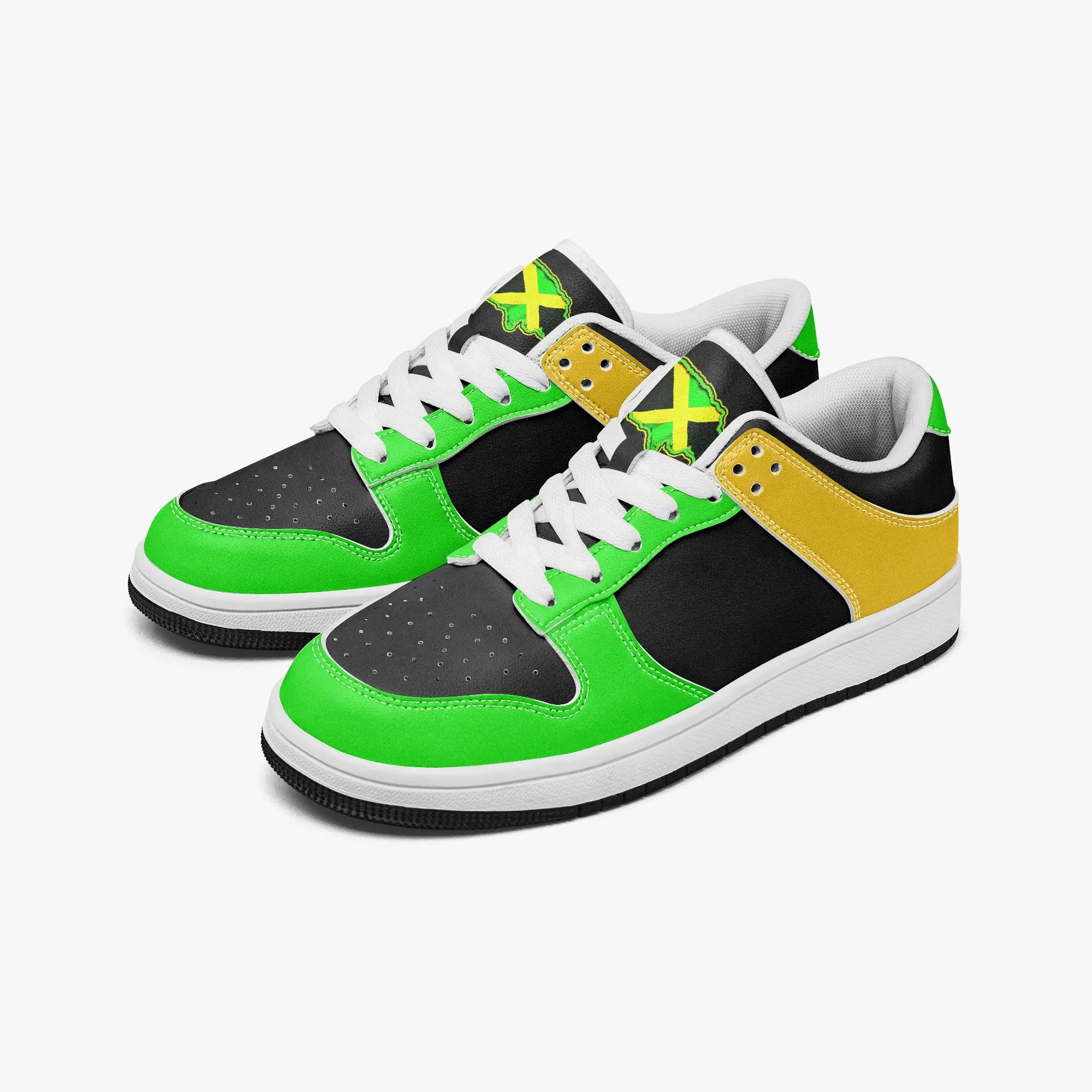 Rastaman Jamaican 2 Low-Top Leather Sneakers