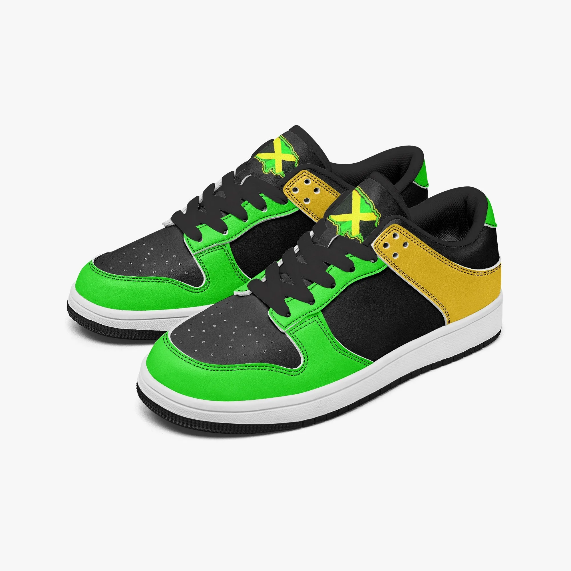 Rastaman Jamaican 2 Low-Top Leather Sneakers