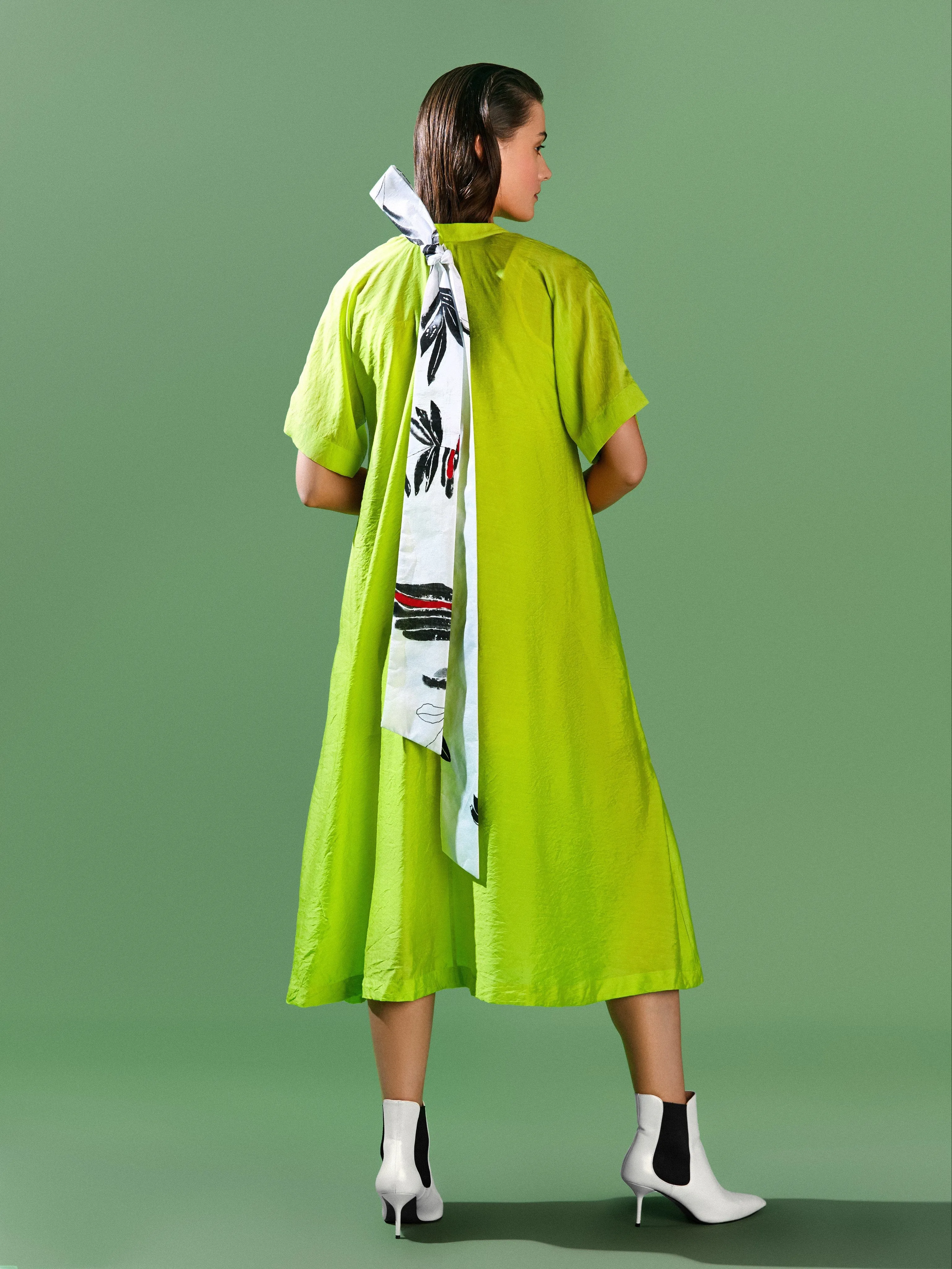 Relaxed Sash Tie Dress