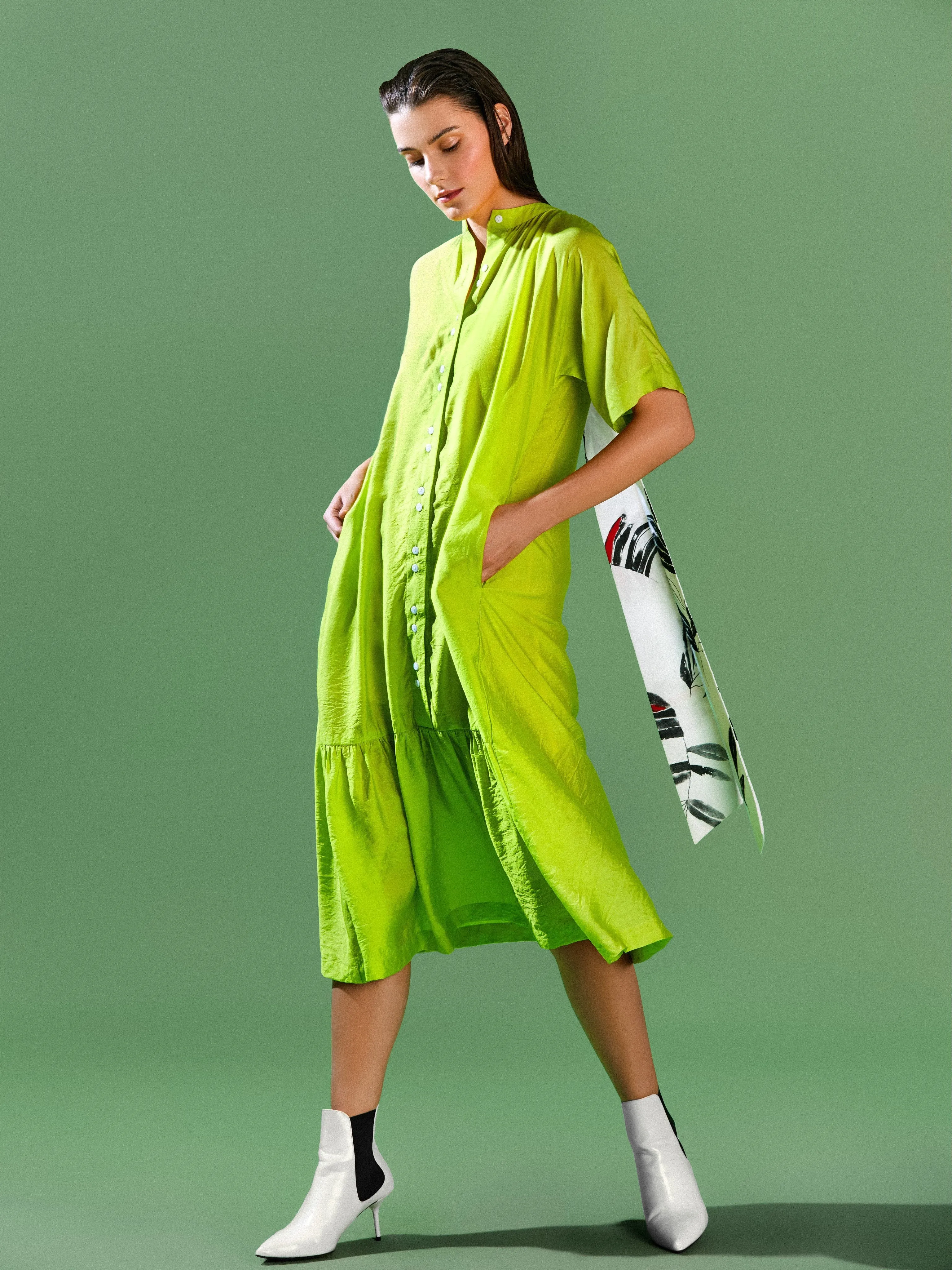 Relaxed Sash Tie Dress