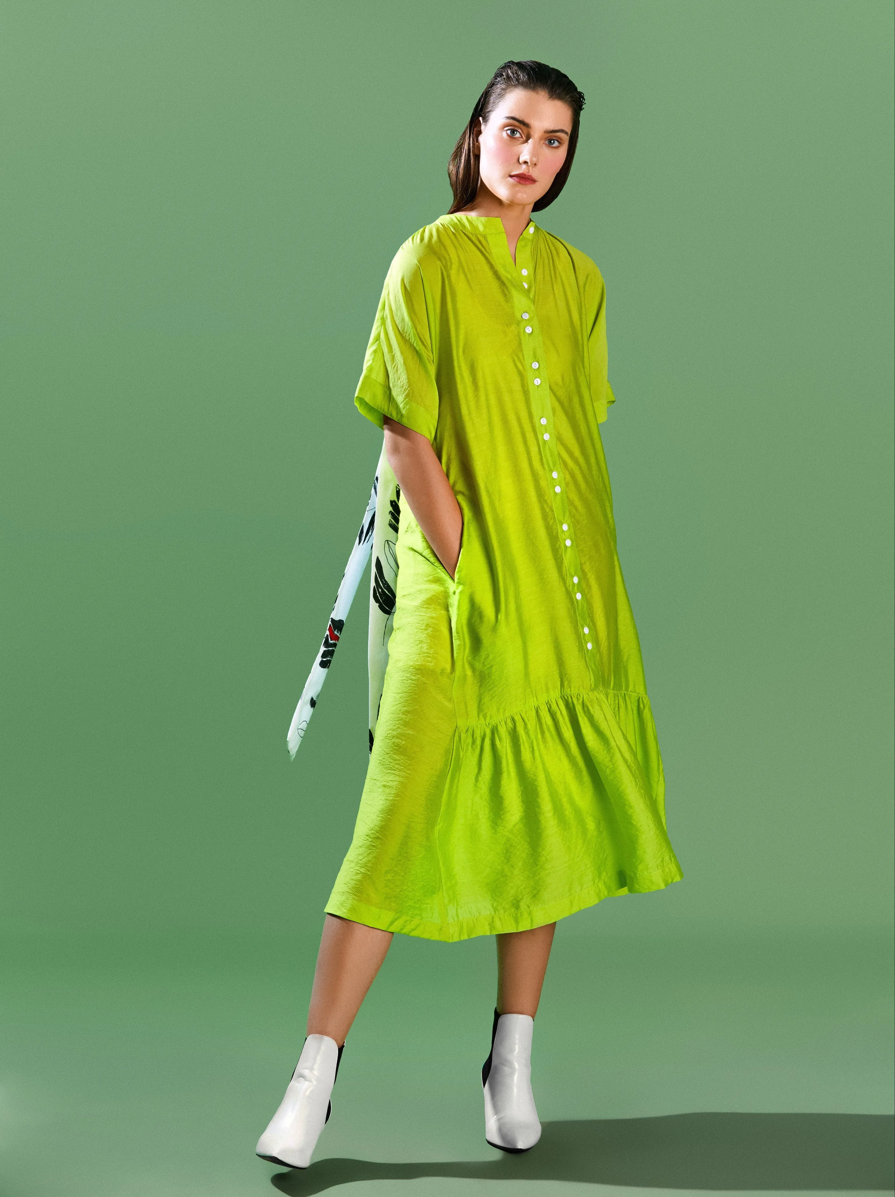 Relaxed Sash Tie Dress