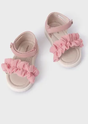 Rose Ruffled Sandals