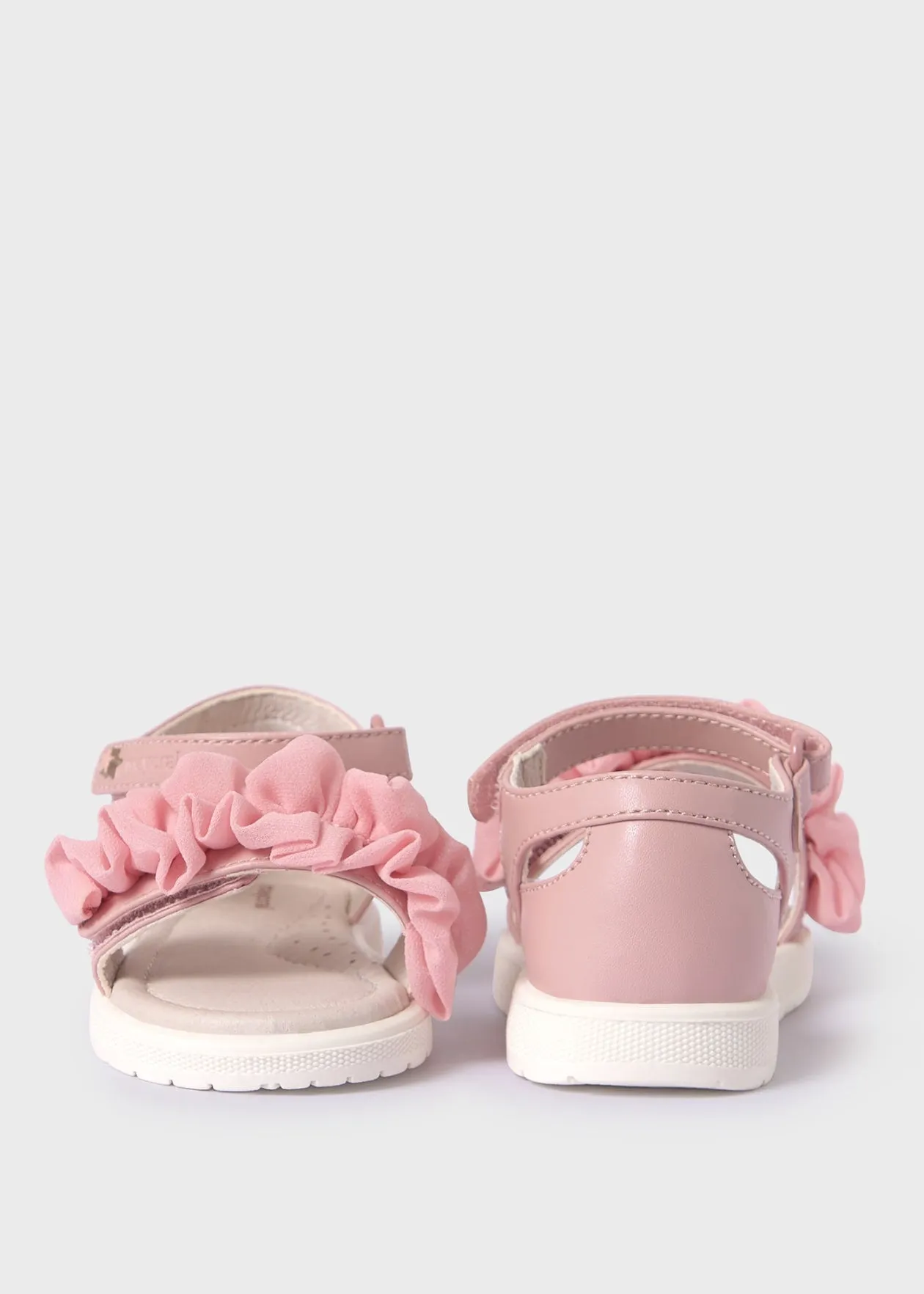 Rose Ruffled Sandals