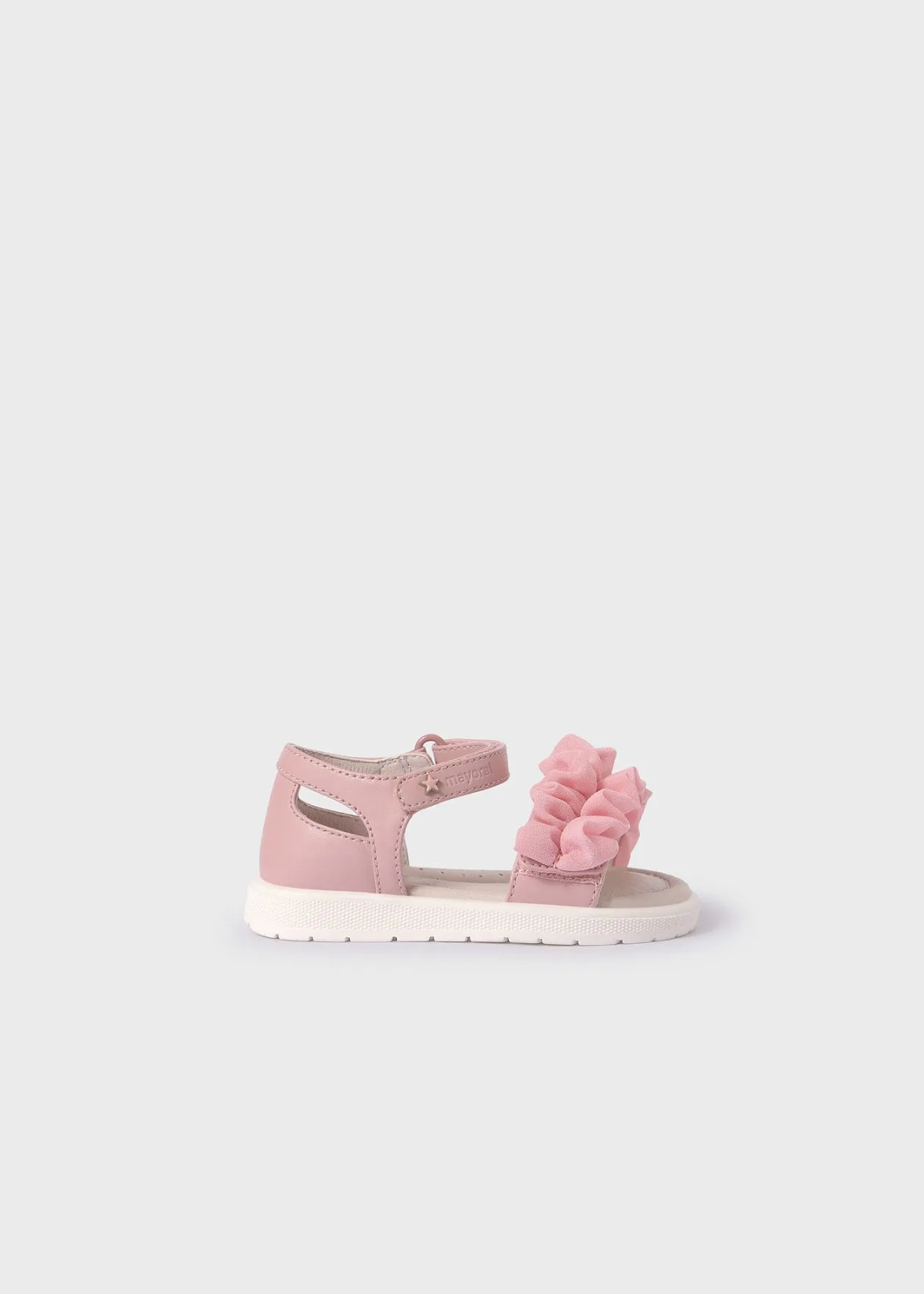 Rose Ruffled Sandals