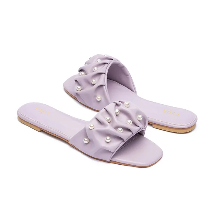 Ruched Slide Sandal MY 204