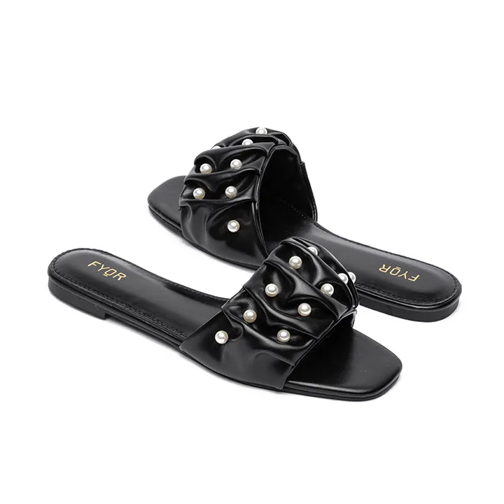 Ruched Slide Sandal MY 204