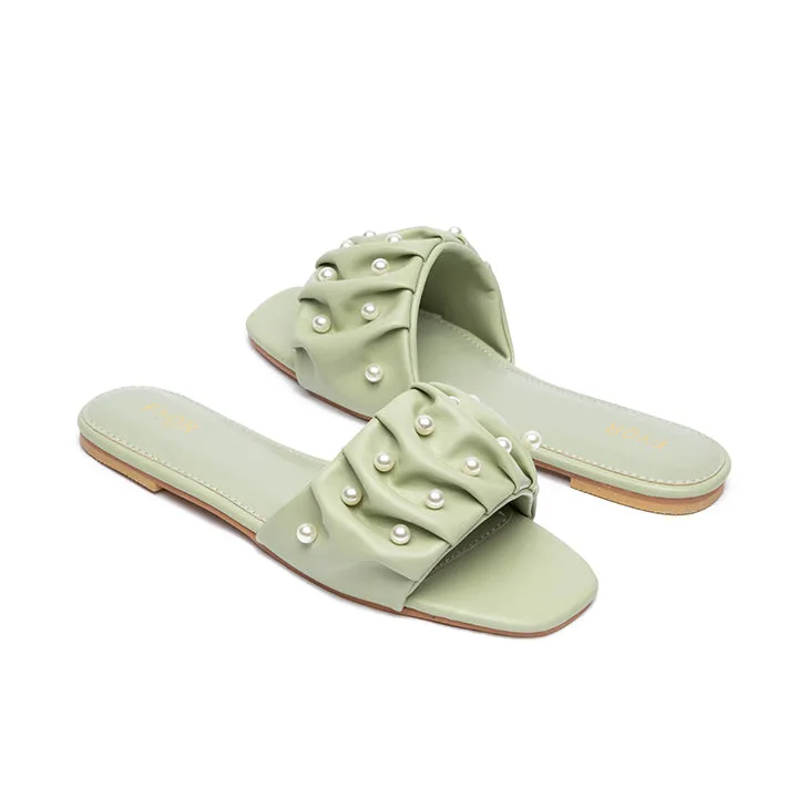 Ruched Slide Sandal MY 204