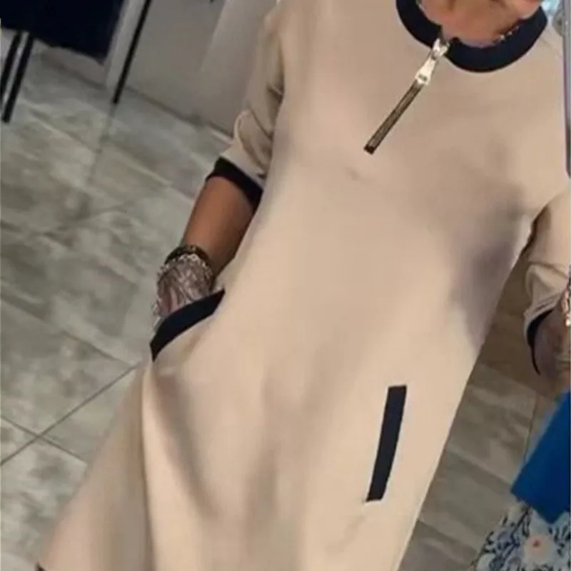 Salma | Trendy Damesjurk met Mouwen